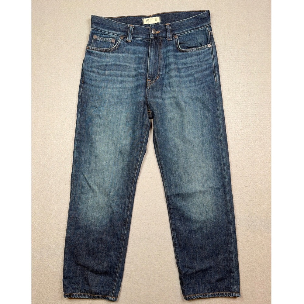 Madewell Mens Cashmere Blend Straight Leg Denim Jeans Blue W30